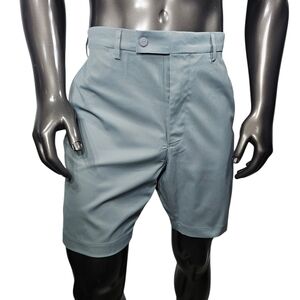 Classic Gray Men's Flat Front Shorts